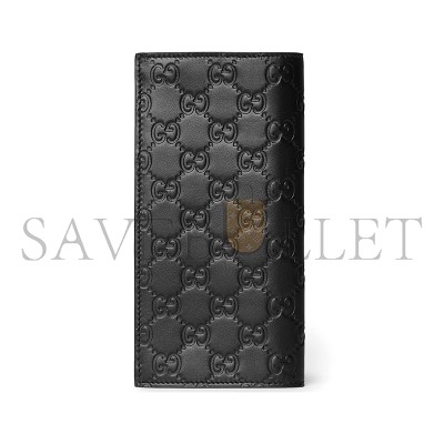 GUCCI GG EMBLEM LONG WALLET ‎850178 (19*10*2cm)